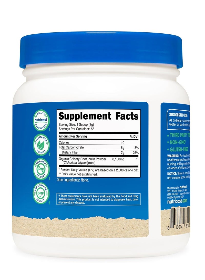 مسحوق إنولين عضوي من نيوتريكوست، 1 رطل - Image 4