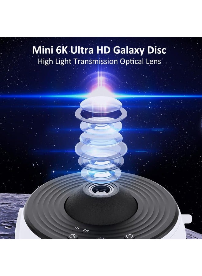 OKASA Starry sky projector with planetarium projector night light, 4Kinterchangeable 13 HD Galaxy discs, 360 °rotation, timed, silent design for children's bedroom - Image 4
