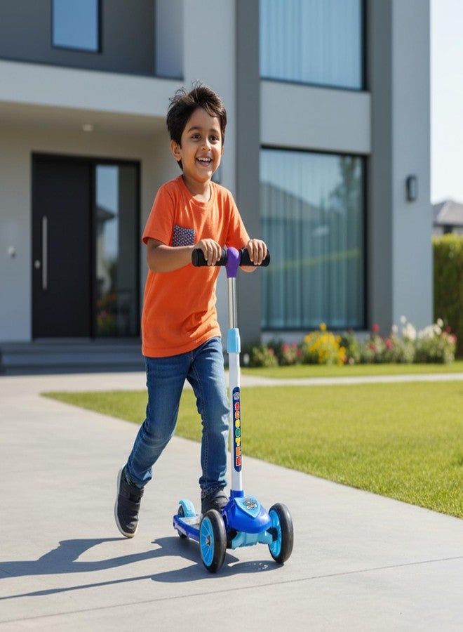 Toyzone Impex Pvt Ltd Toyzone Kids Kick Scooter – Foldable & Adjustable with Rear Brake, Skateboard Style – for Age 5+ Years, Toyzone Paw Patrol Kids Kick Scooter - Image 1