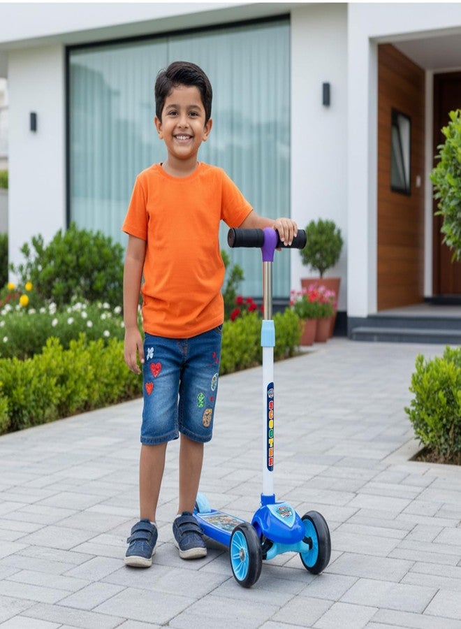 Toyzone Impex Pvt Ltd Toyzone Kids Kick Scooter – Foldable & Adjustable with Rear Brake, Skateboard Style – for Age 5+ Years, Toyzone Paw Patrol Kids Kick Scooter - Image 4