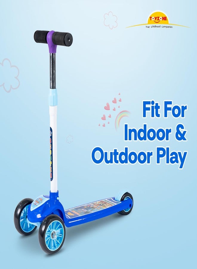Toyzone Impex Pvt Ltd Toyzone Kids Kick Scooter – Foldable & Adjustable with Rear Brake, Skateboard Style – for Age 5+ Years, Toyzone Paw Patrol Kids Kick Scooter - Image 3