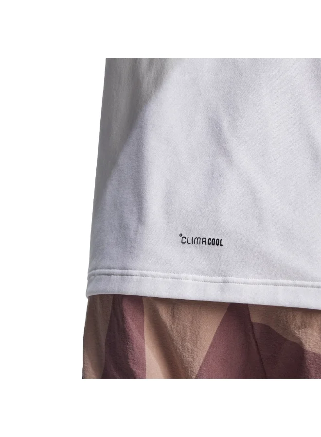Adidas W Mt Tee White Hiking T-Shirts For Women XS