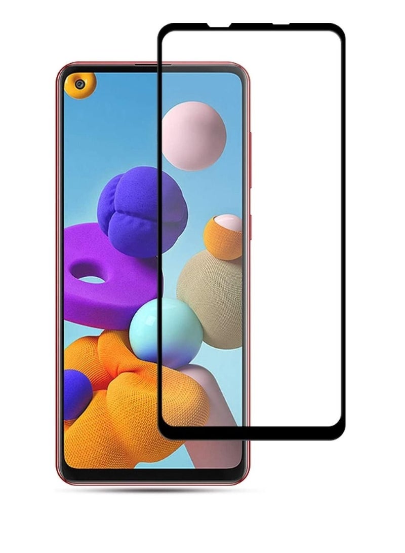 Samsung Galaxy A21s Screen Protector Glass Full Glue Tempered Glass Screen Guard Anti Explosion 2.5D