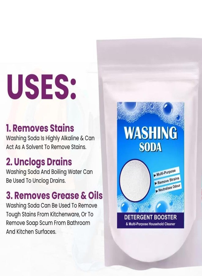 COPY LINE Washing Soda Powder, 500g, Multi-Purpose Detergent Booster and Household Cleaner - Image 5