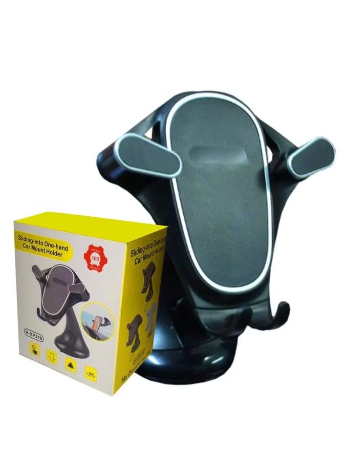 ELTRAZONE Car Holder Magnetic H-XP316 – Ultra-Strong Magnetic Phone Mount for Car Dashboard & Windshield, 360° Rotation, Adjustable Angle, Universal Compatibility for iPhone, Samsung, Huawei, and More – Secure & Durable Phone Holder - Image 1