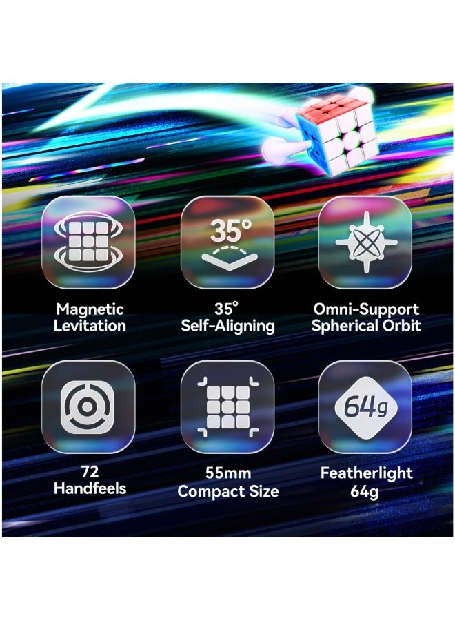 GANCUBE GAN V100 Maglev UV 3x3 Magnetic Speed Cube - LATEST 2025! - Image 5