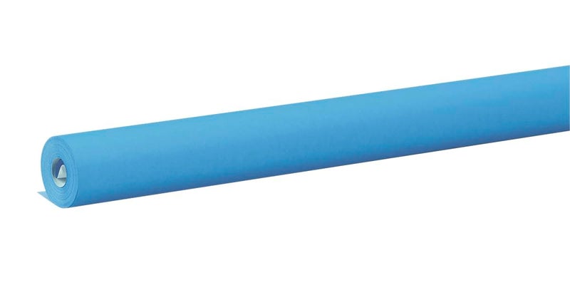 Fadeless Bulletin Board Paper, Fade-Resistant Paper for Classroom Decor, 24” x 60’, Brite Blue, 1 Roll - Image 1