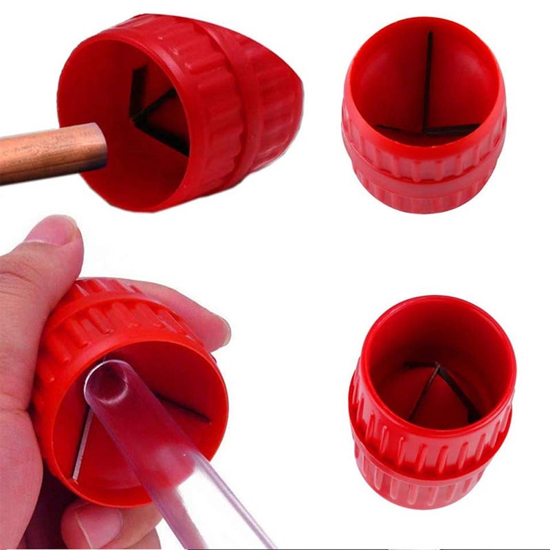 Pipes Deburring Tool: Blue Alloy Steel Blade - Portable Size, Easy to Operate Tube Deburring Tool for PVC, Copper, Brass Aluminum Pipe Maintenance - Image 5