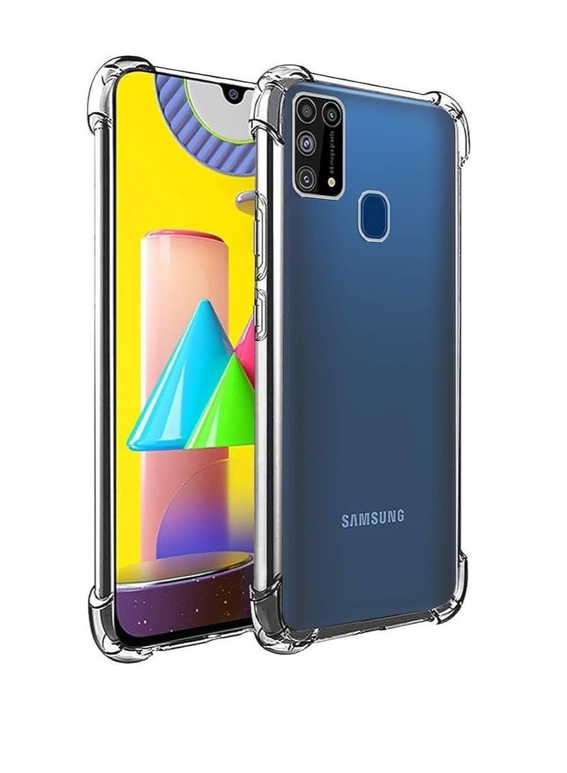 Armor fekra/Y Shockproof Case for Samsung Galaxy M30s Air-Cushion-Corner TPU Cover, Clear - Image 4