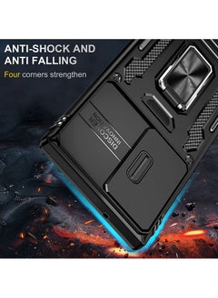 Rock Pow Galaxy S23 Ultra Case with Screen Protector, for Samsung Galaxy S23 Ultra Military Grade Shockproof Heavy Duty Rugged Phone Case Kickstand Cover Case for Samsung S23 Ultra 5G 2023 Case for Men Black  - Image 2