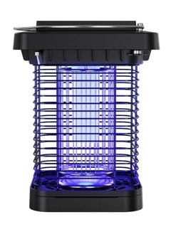 Solar Bug Zapper Outdoor Waterproof, Cordless Rechargeable Mosquito Zapper with 4200V High Powered UV Light, 3 in 1 Fly Zapper Up to 100 Sq.m., Attract Gnats/Mosquitoes/Flies/Moths