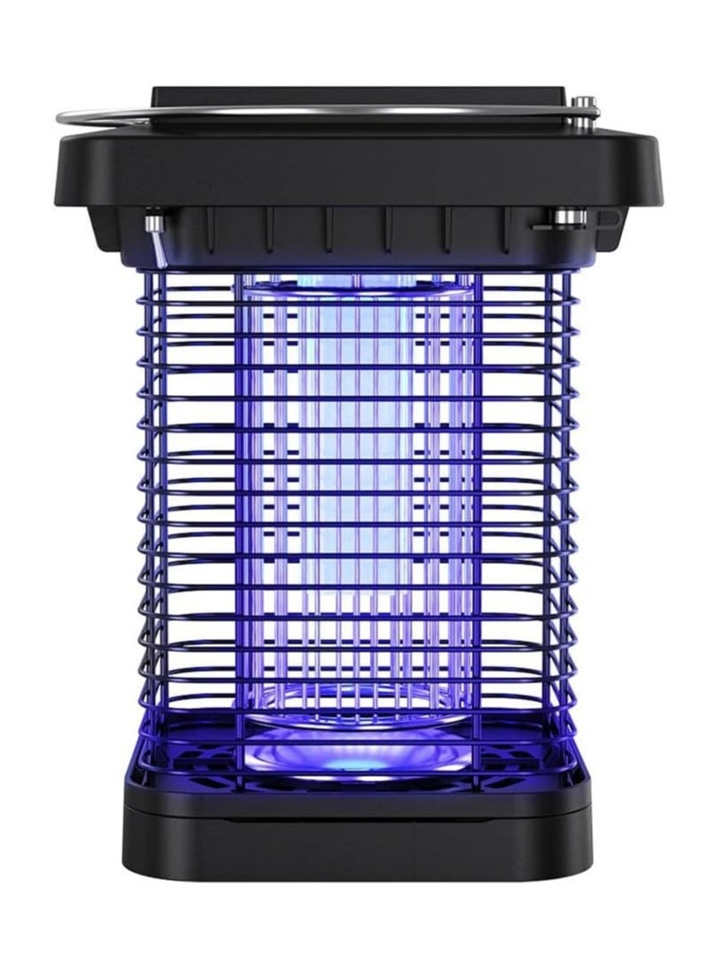 Generic - Solar Bug Zapper Outdoor Waterproof, Cordless Rechargeable Mosquito Zapper with 4200V High Powered UV Light, 3 in 1 Fly Zapper Up to 100 Sq.m., Attract Gnats/Mosquitoes/Flies/Moths - Image 1
