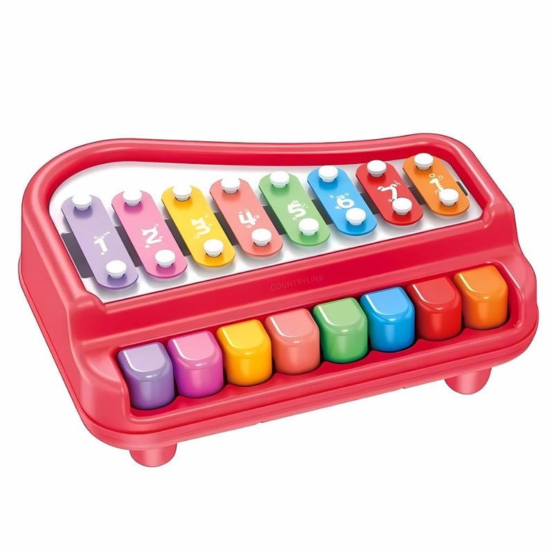 CountryLink 2 in 1 Piano Xylophone for Kids| Musical Toys for Kids Aged 1-3 Years Old, Multicolored Keyboard, Preschool Educational Musical Learning Toy for Baby Girls Boys - Image 4