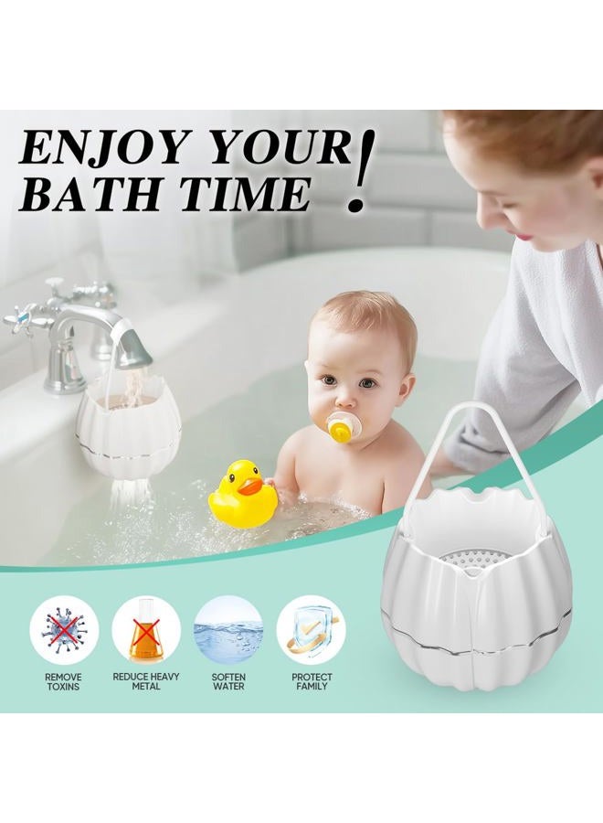 Cobbe Bath Filter for Tub - Cobbe Water Filter for Bathtub, Removes Hundreds of Contaminants for Smoother Skin & Hair, 3500 Gallons of Filtration, BPA Free(Upgrade Version), White - Image 3