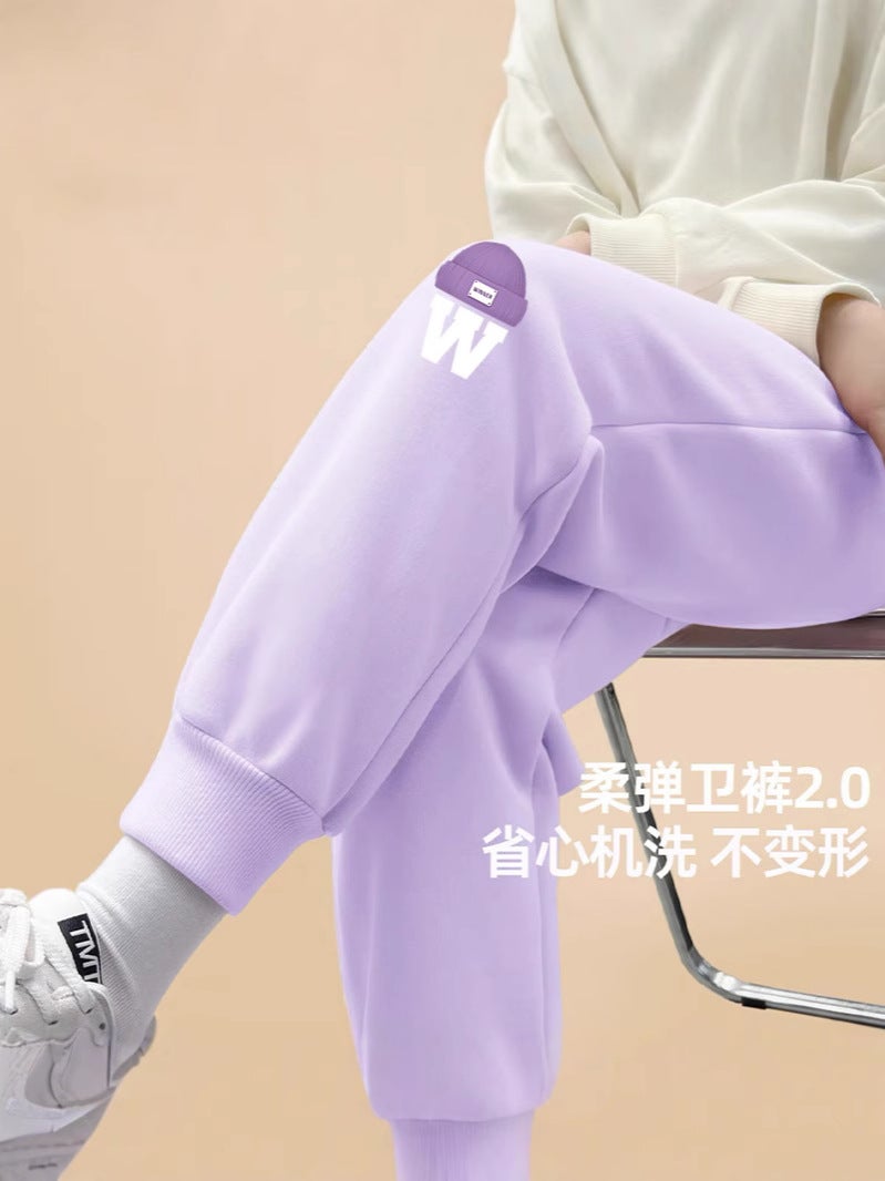 Children'S Casual All-Match Sweatpants Girls' Pants Girls' Western Style Cartoon Outer Wear Pants - Image 5