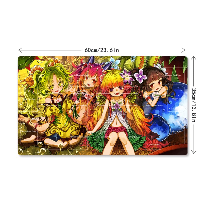 Mlikemat New Mlikemat Playmat Dark Magician Girl TCG CCG OCG Trading Card Game Mat with Zones + Free Bag (ZD014-227-A) - Image 5