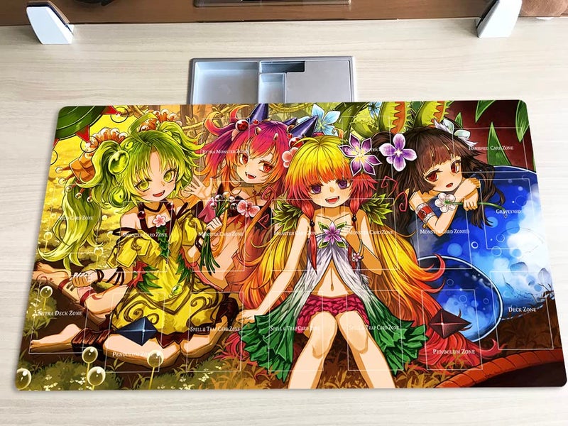 Mlikemat New Mlikemat Playmat Dark Magician Girl TCG CCG OCG Trading Card Game Mat with Zones + Free Bag (ZD014-227-A) - Image 2