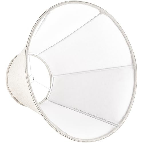 GOSO Lamp Shades Set of 2 Small- 6" Top x 13" Bottom x 10.6" High - Beige Linen Bell Lampshades Spider Fitter Replacement Lamp Shade for Table Lamps Floor Lamps -Assembly Required - Image 4