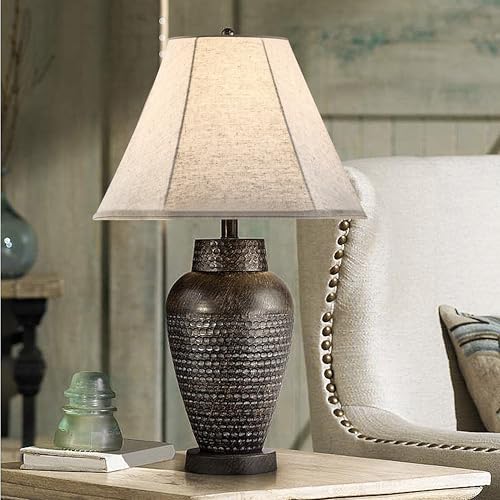 GOSO Lamp Shades Set of 2 Small- 6" Top x 13" Bottom x 10.6" High - Beige Linen Bell Lampshades Spider Fitter Replacement Lamp Shade for Table Lamps Floor Lamps -Assembly Required - Image 5