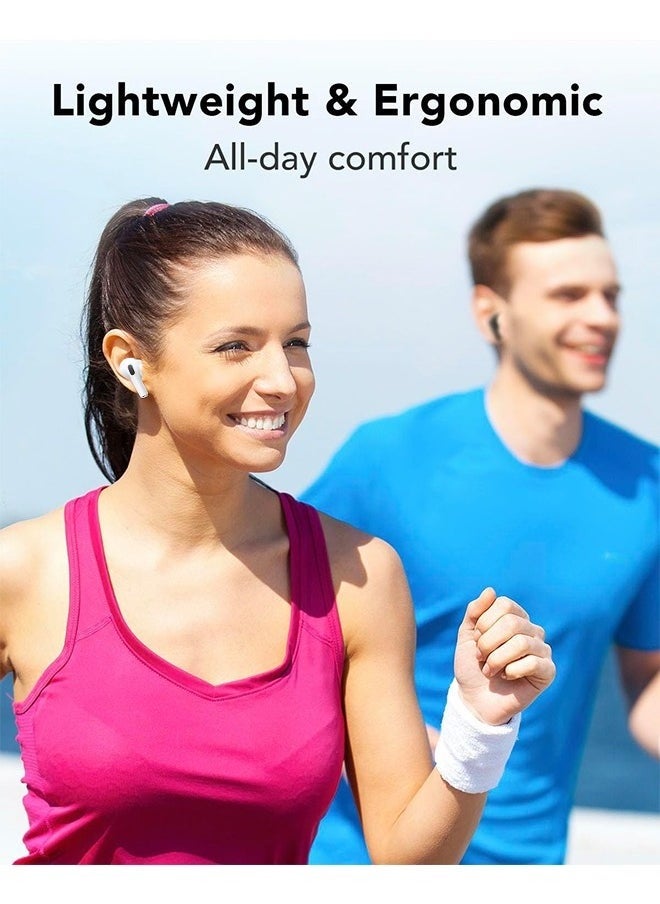 Sthxyfaith - In-ear Earphones, Bluetooth Wireless Earbuds, Active Noise Cancellation, In-Ear Detection, Personalized Spatial Audio, One-Click Connection, HD Mic Wireless Earbuds, USB-C Charging, White - Image 1