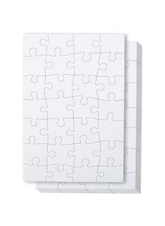Mr. Pen Blank Puzzle 8 Pack 28 Pieces/Pack 5.5 X 8.1 Inches White Blank Puzzles To Draw On White Puzzle All White Puzzle Blank Puzzle Pieces To Write On Blank Jigsaw Puzzle Pieces  - Image 1