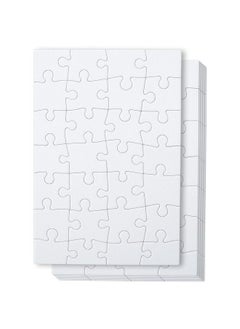 Mr. Pen Blank Puzzle 8 Pack 28 Pieces/Pack 5.5 X 8.1 Inches White Blank Puzzles To Draw On White Puzzle All White Puzzle Blank Puzzle Pieces To Write On Blank Jigsaw Puzzle Pieces  - Image 2