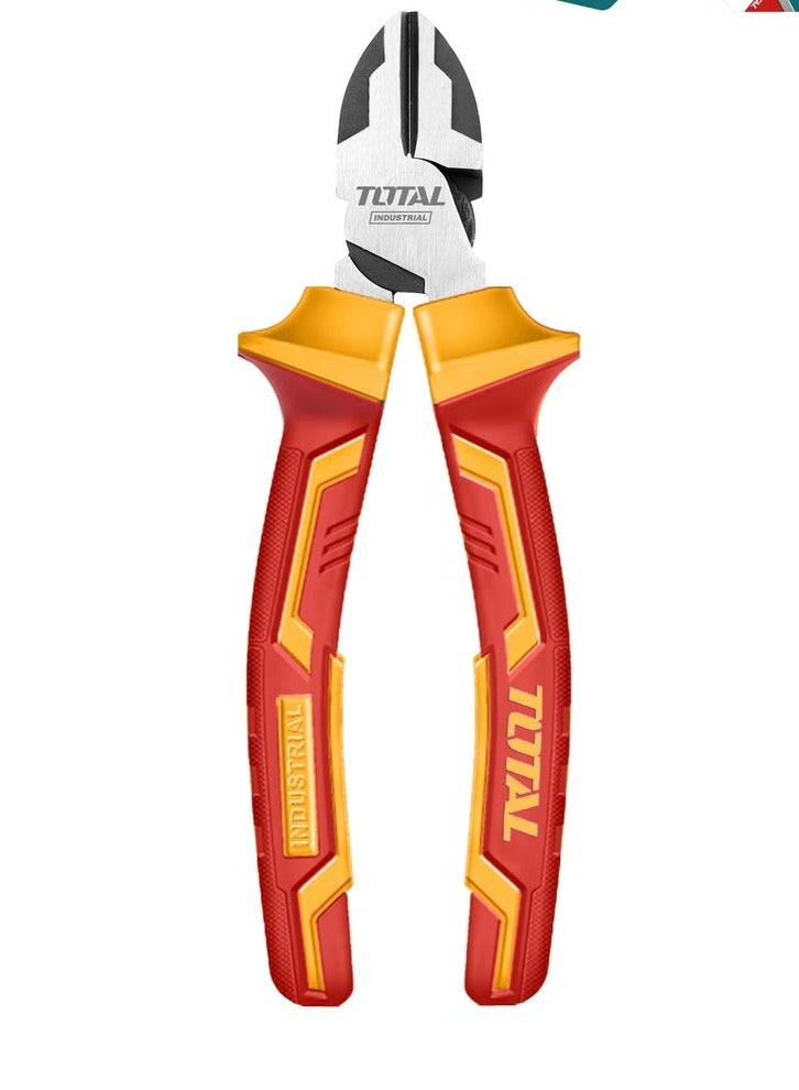 TOTAL Insulated High Leverage Diagonal Cutting Pliers 6 Inch 160mm THTIP2261 - Image 1