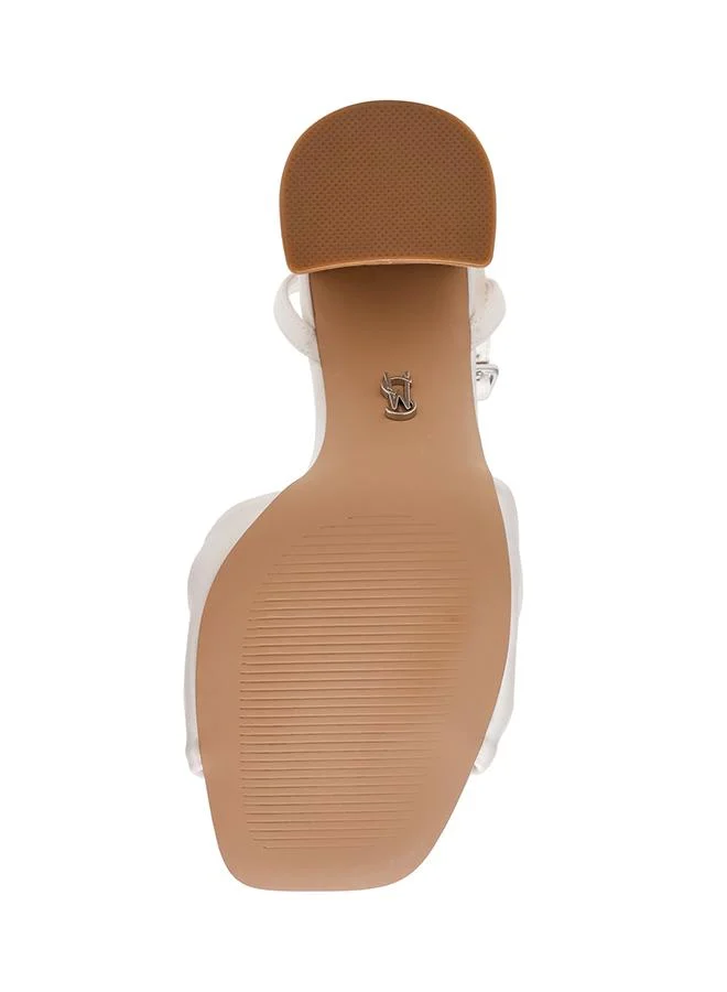 Steve Madden  Meladi Heeled Sandals - Ivory for Women | Best Price UAE