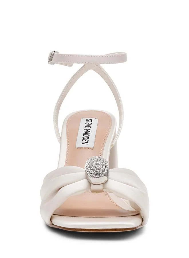 Steve Madden  Meladi Heeled Sandals - Ivory for Women | Best Price UAE