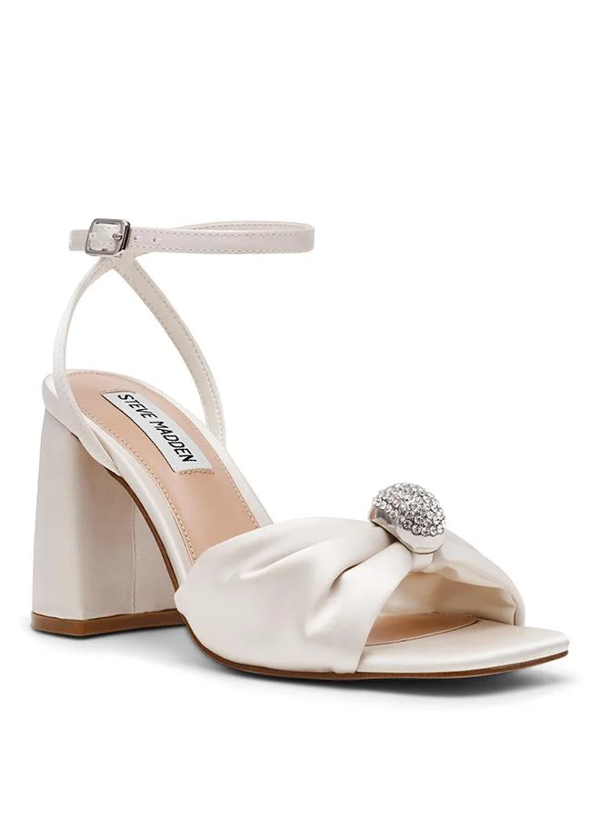 Steve Madden  Meladi Heeled Sandals - Ivory for Women | Best Price UAE