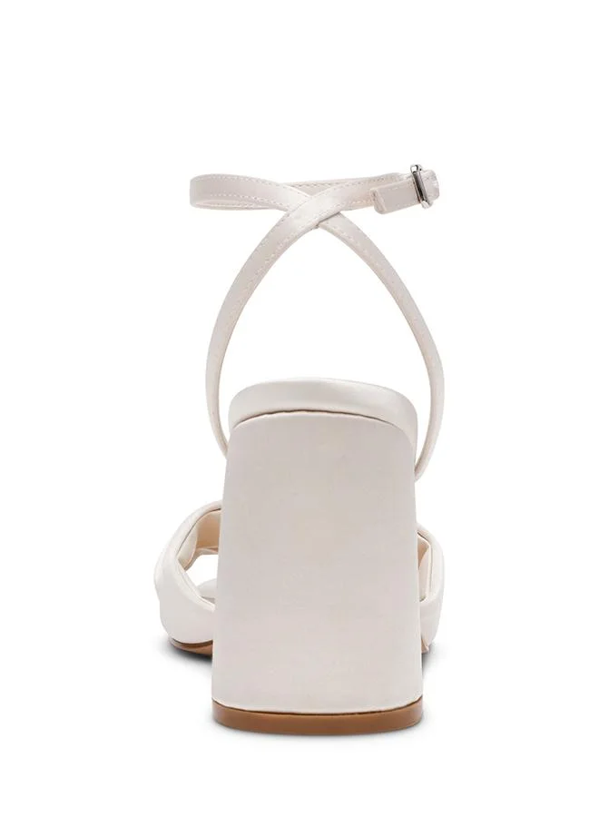 Steve Madden  Meladi Heeled Sandals - Ivory for Women | Best Price UAE