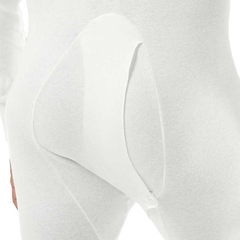 Indera Men's Cotton Rib Knit Union Suit - Image 3