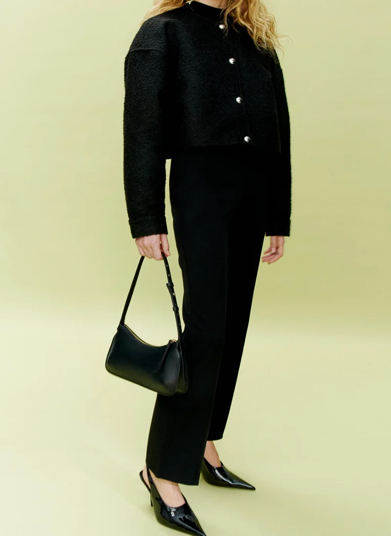 اتش اند ام Oversized Button-Front Jacket