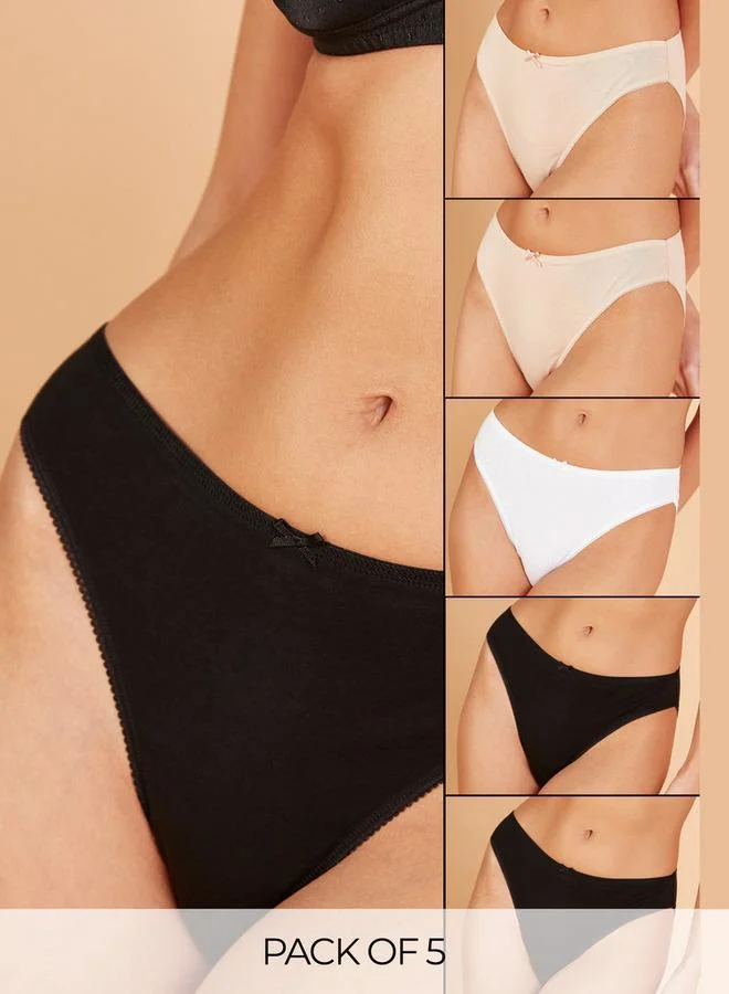 Splash FAV Set of 5   Hipster Briefs with Elasticated Waistband and Antibacterial Protection