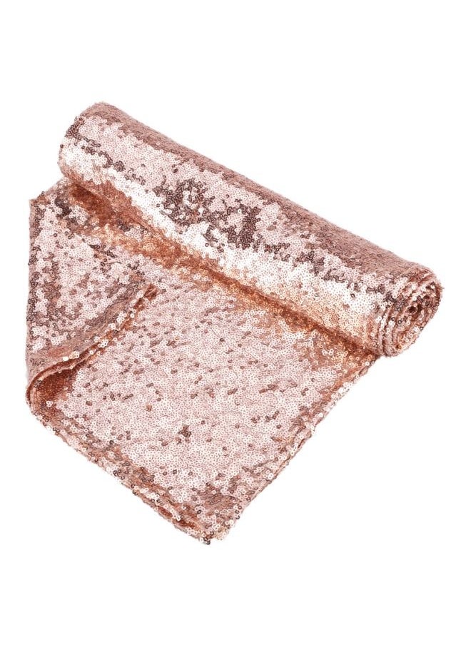Y&D - Sparkly Glitz Sequin Table Runner Rose Gold 30x275centimeter - Image 1