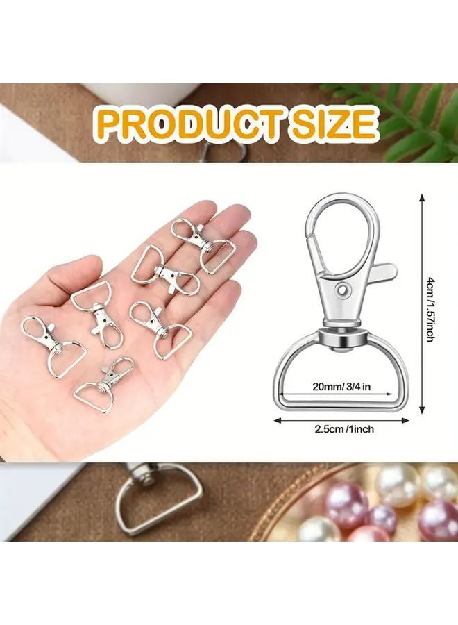 12pcs Bronze Swivel Hook Keychain Clip D Ring Lanyard Hardware for DIY Crafts - Image 3