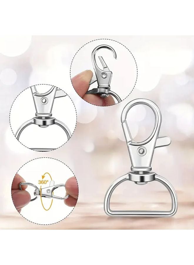 12pcs Bronze Swivel Hook Keychain Clip D Ring Lanyard Hardware for DIY Crafts - Image 2