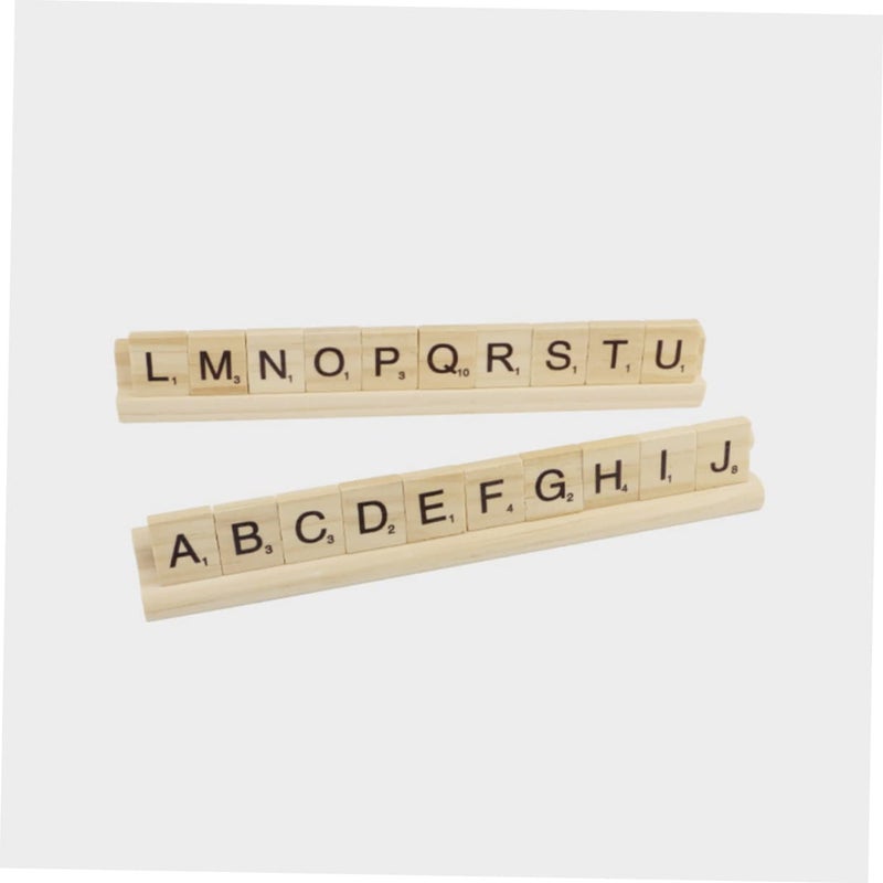 8Pcs Wooden Domino Trays Multi Function Display Stand Holder For Games Letter Cards - Image 5