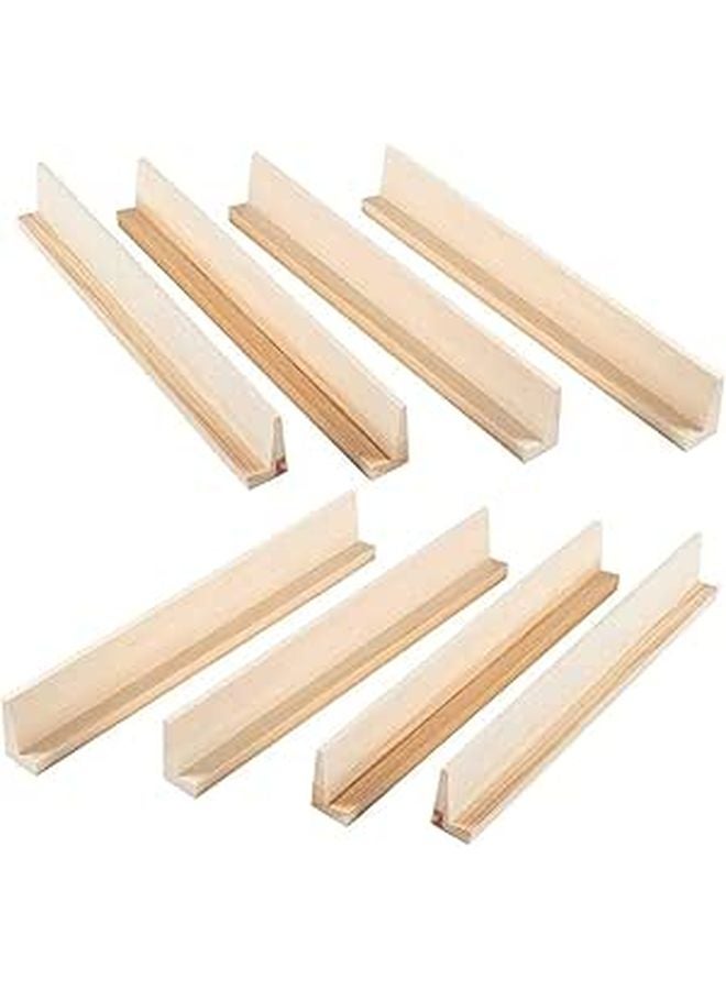8Pcs Wooden Domino Trays Multi Function Display Stand Holder For Games Letter Cards - Image 1
