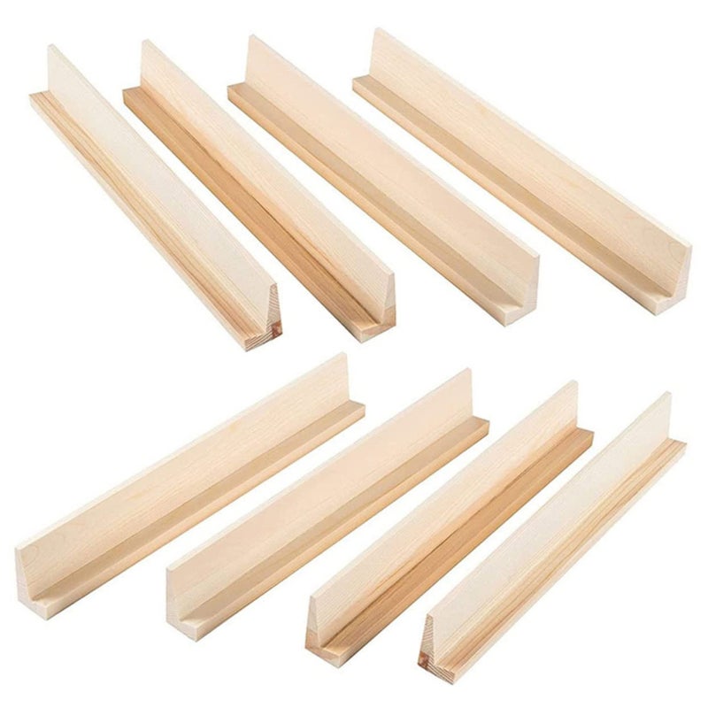 8Pcs Wooden Domino Trays Multi Function Display Stand Holder For Games Letter Cards - Image 2