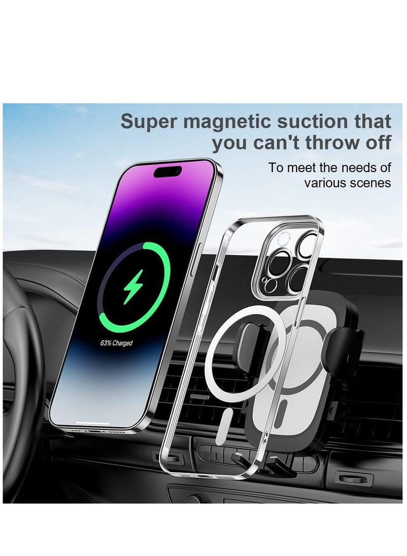 MUNTAQI iPhone 12 Pro with MagSafe and Anti-Yellowing Coating Slim Fit Lightweight Cover Supports Mag Safe Accessories - Image 3