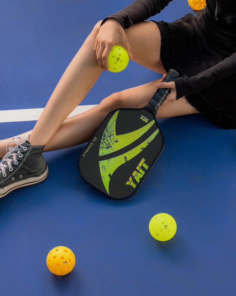 YAIT Sports Xtrieve-3K Pickleball Paddle |16mm 3K Carbon Fiber Woven Surface (T700) | Dense 8 mm PP Honeycomb Core| Enhanced Power & Precision Spin| AIPA Approved Pickle ball Racket of USAPA Standards - Image 3