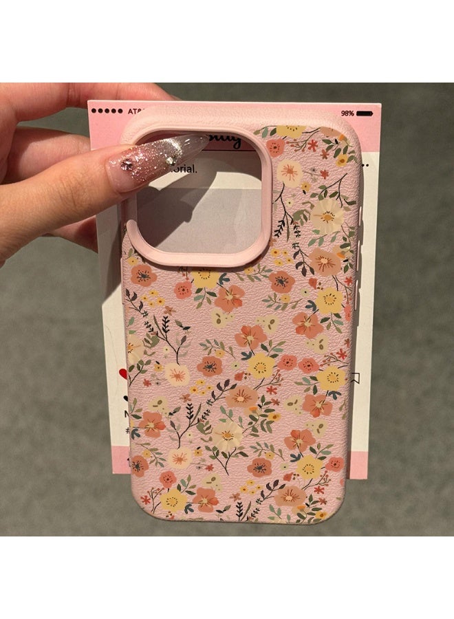 NIBEMINENT Branch Small Flowers Protective TPU Case Cover For iPhone 16, Sand Powder