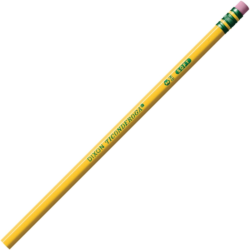 Ticonderoga أقلام تيكونديروجا الخشبية، غير مشحذة، 2 HB ناعمة، صفراء، 24 قطعة - Image 4