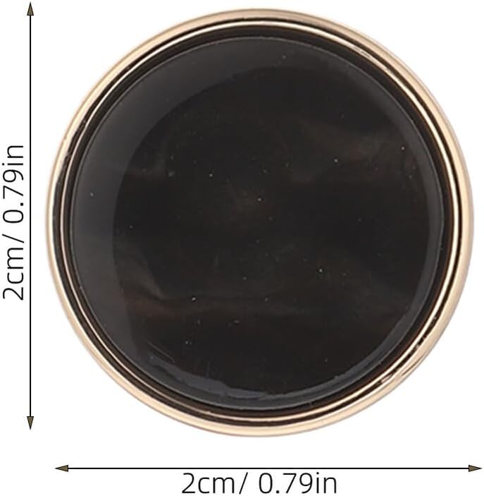 10pcs Round Resin Flat Coat Buttons 20mm Shank Blazer Sewing Buttons for Woolen Coats Suits Crafts DIY Accessories - Image 2