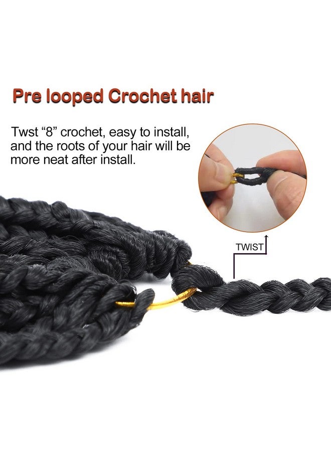 Chicmoi Box Braids Crochet Hair 20 Inch Crochet Braids Pre Looped Crochet Hair For Black Women 6 Packs Small Crochet Box Braids Knotless Box Braids Crochet Hair Box Braided Hair Extensions (20In 6 Packs 1B) - Image 4