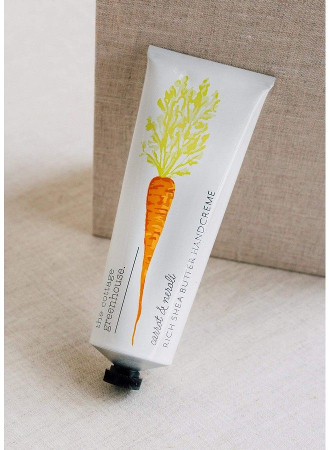 Carrot & Neroli Handcreme Lightweight Moisturizing Hand Lotion Paraben Free Vegan Never Animal Tested Includes Shea Butter 4 Oz 113 G