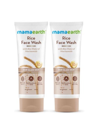 Mamaearth Rice Face Wash With Rice Water & Niacinamide for Glass Skin | Pack of 2 | 100 ml x 2 - pzsku/Z2FEEF5942D342BB94FD2Z/45/_/1740125346/c8cb9842-f3b0-4521-afc3-5ef2cfe24f39