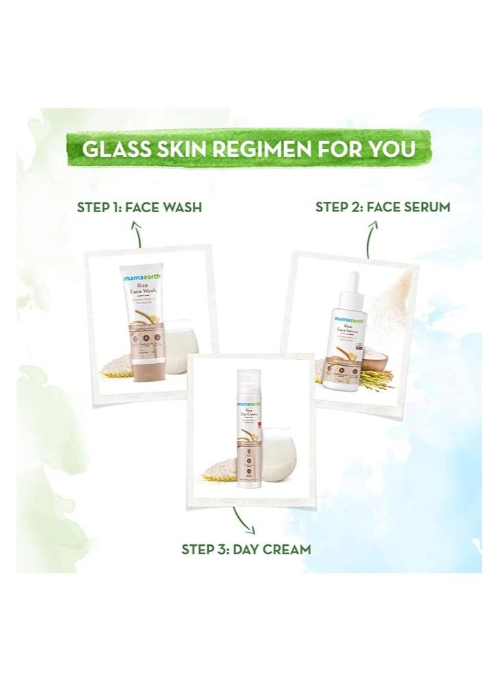 Mamaearth Rice Face Wash With Rice Water & Niacinamide for Glass Skin | Pack of 2 | 100 ml x 2