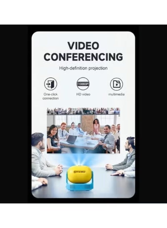 Umiio جهاز العرض الفائق الذكاء U30 - 1080P دقة عالية كاملة مع دعم 4K، عدسة قابلة للتعديل بزاوية 180°، WiFi 6، مدخلات HDMI/USB/صوت وتحكم عن بعد - جهاز عرض مسرح منزلي محمول وأفلام خارجية - Image 4